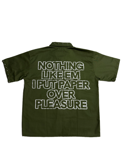 Paper Over Pleasure-Olive Green