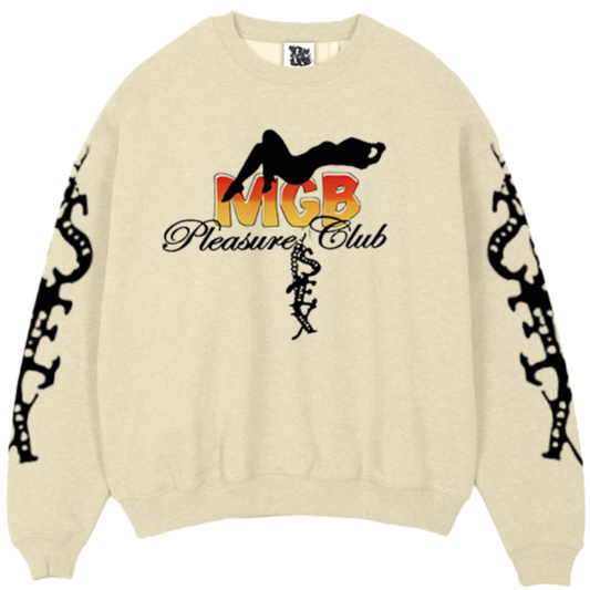 Cream I Pull Over Crew Neck I Pleasure Club Collection